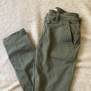 High Waisted Olive Pant